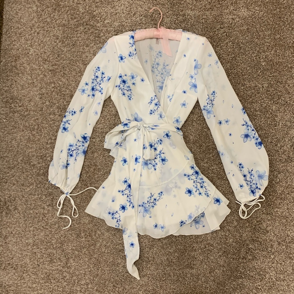 Lucy in the Sky Lexi ruffle wrap dress